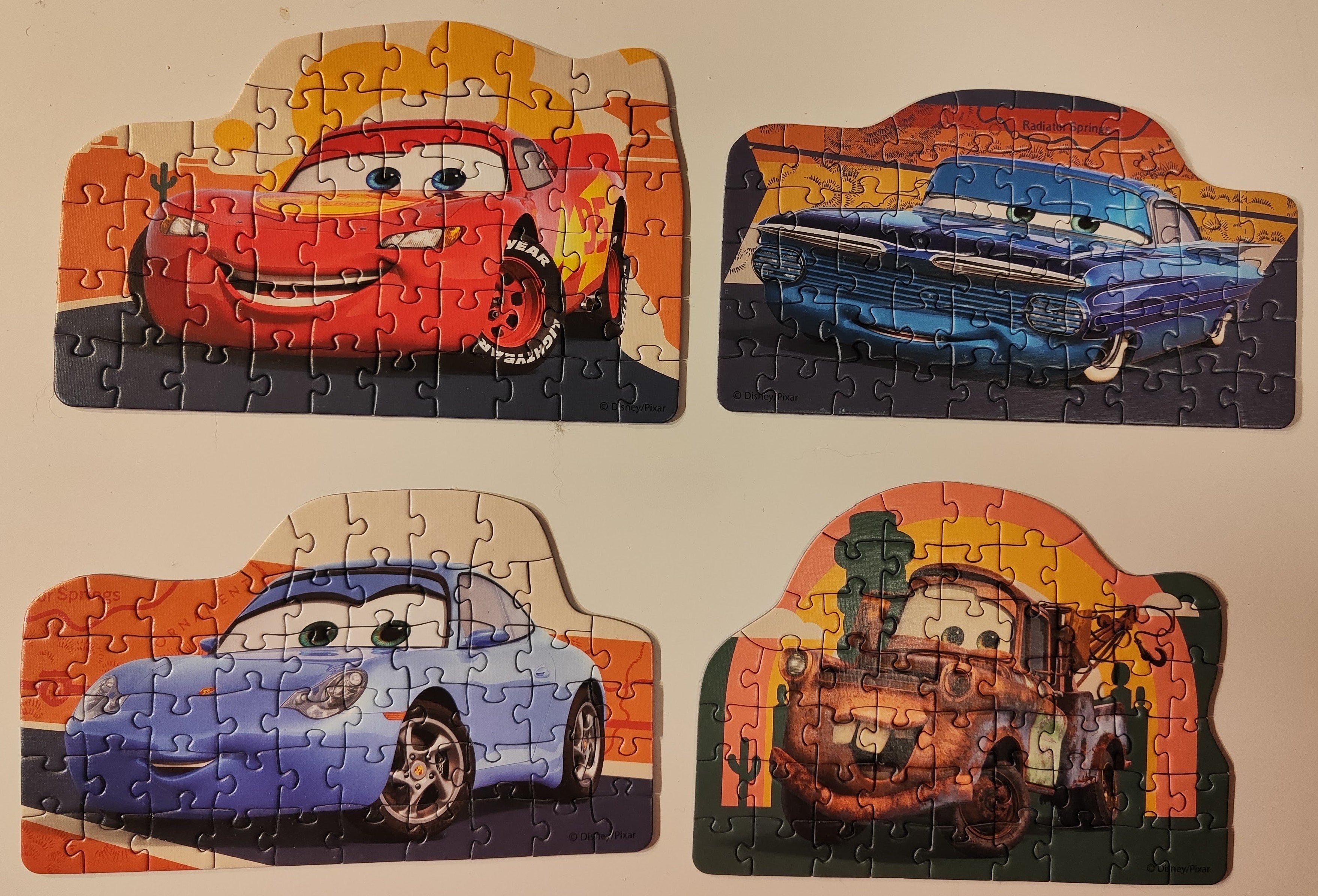 dino 4x54 dílků auta